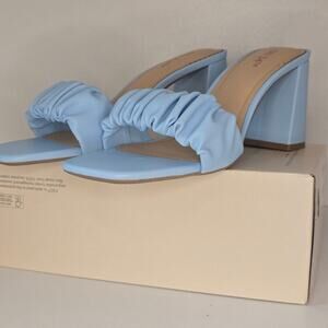 On 34th baby blue dress sandals